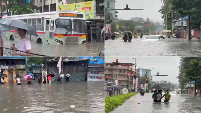 भारी बारिश