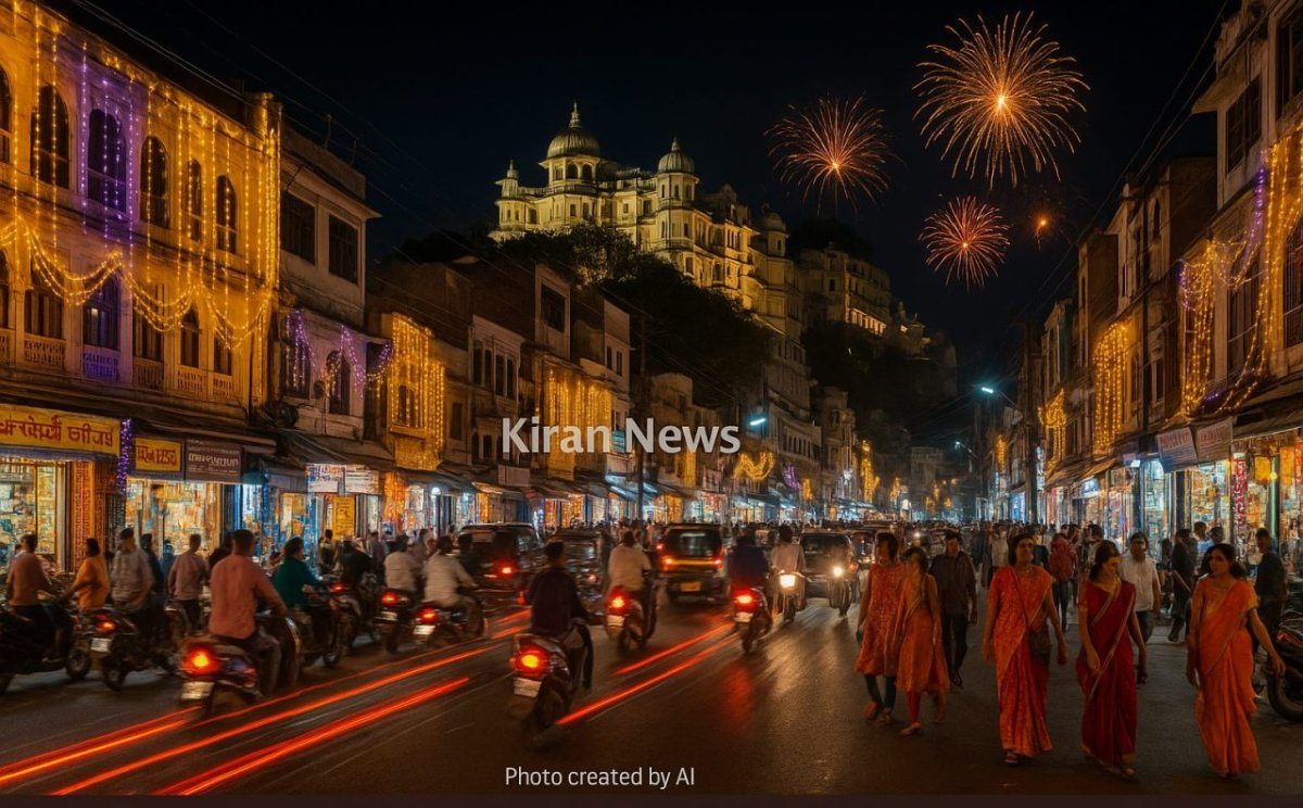 Diwali traffic Udaipur