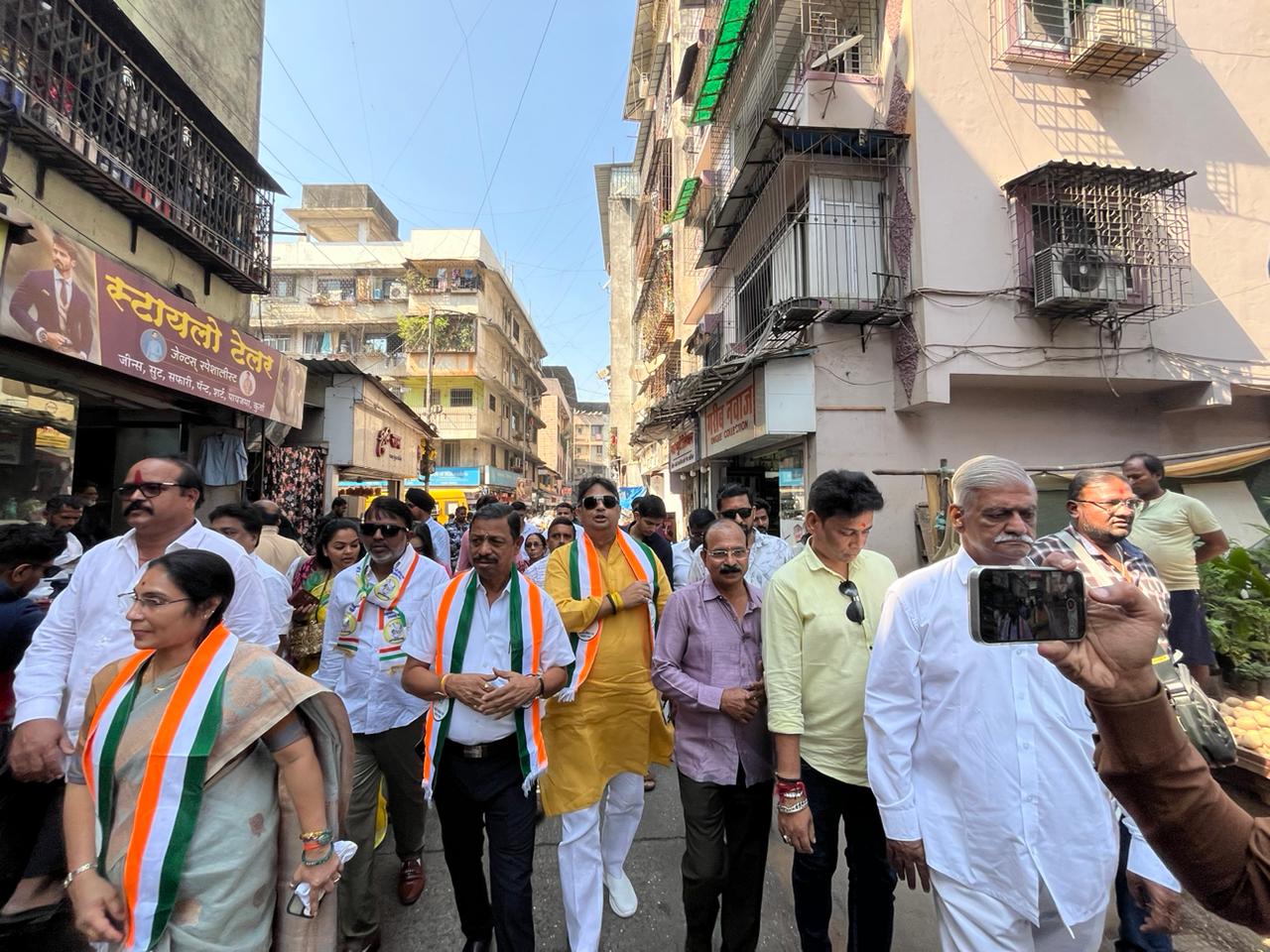 प्रत्याशियों के चयन पूर्व ठाणे में एनसीपी एसपी की प्रचार रैली