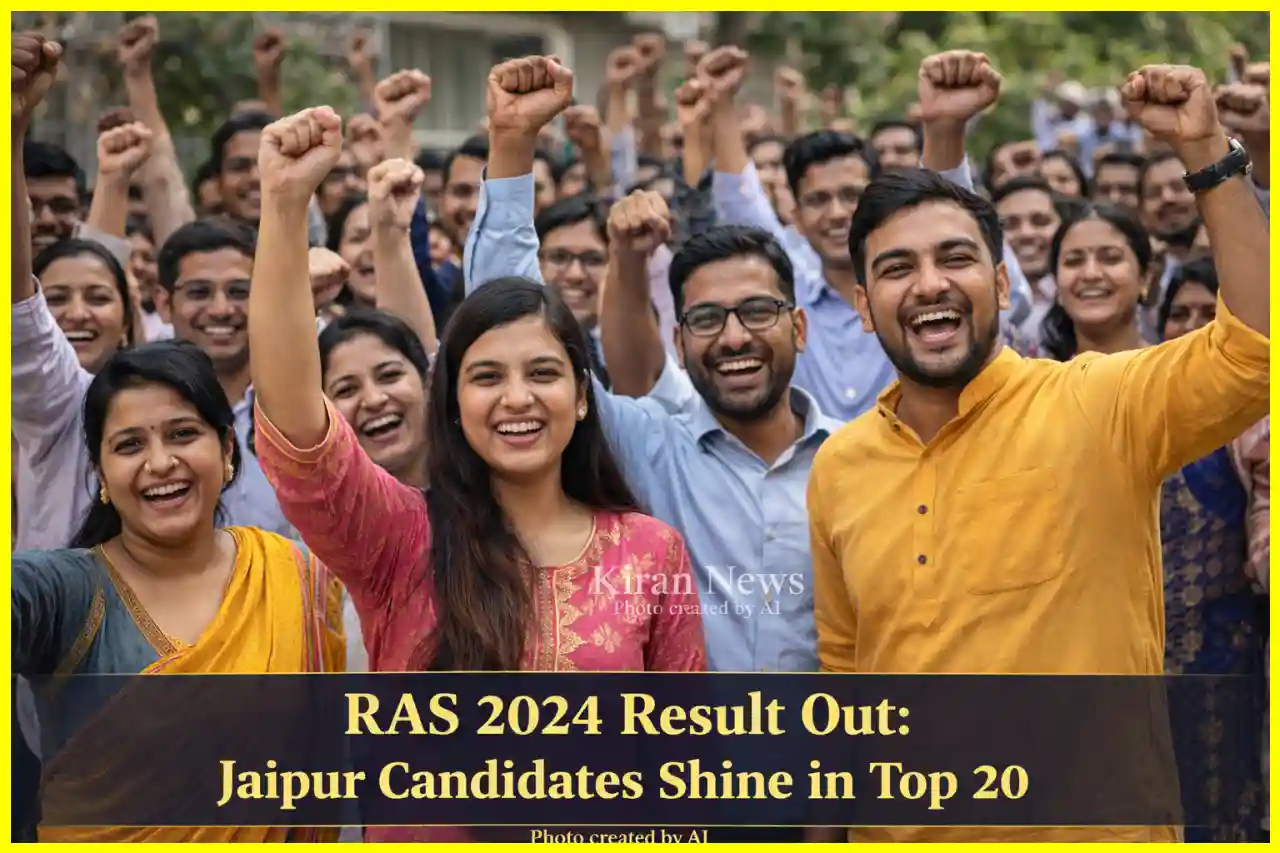 आरएएस 2024 परिणाम: जयपुर के उम्मीदवारों ने टॉप 20 में जगह बनाई