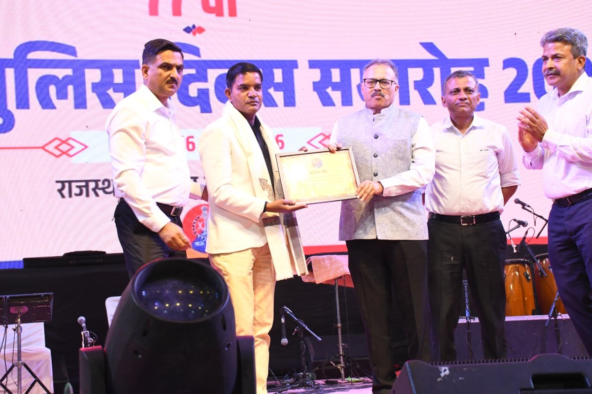 राजस्थान पुलिस के स्थापना दिवस पर अनसुने नायकों को सम्मानित किया गया