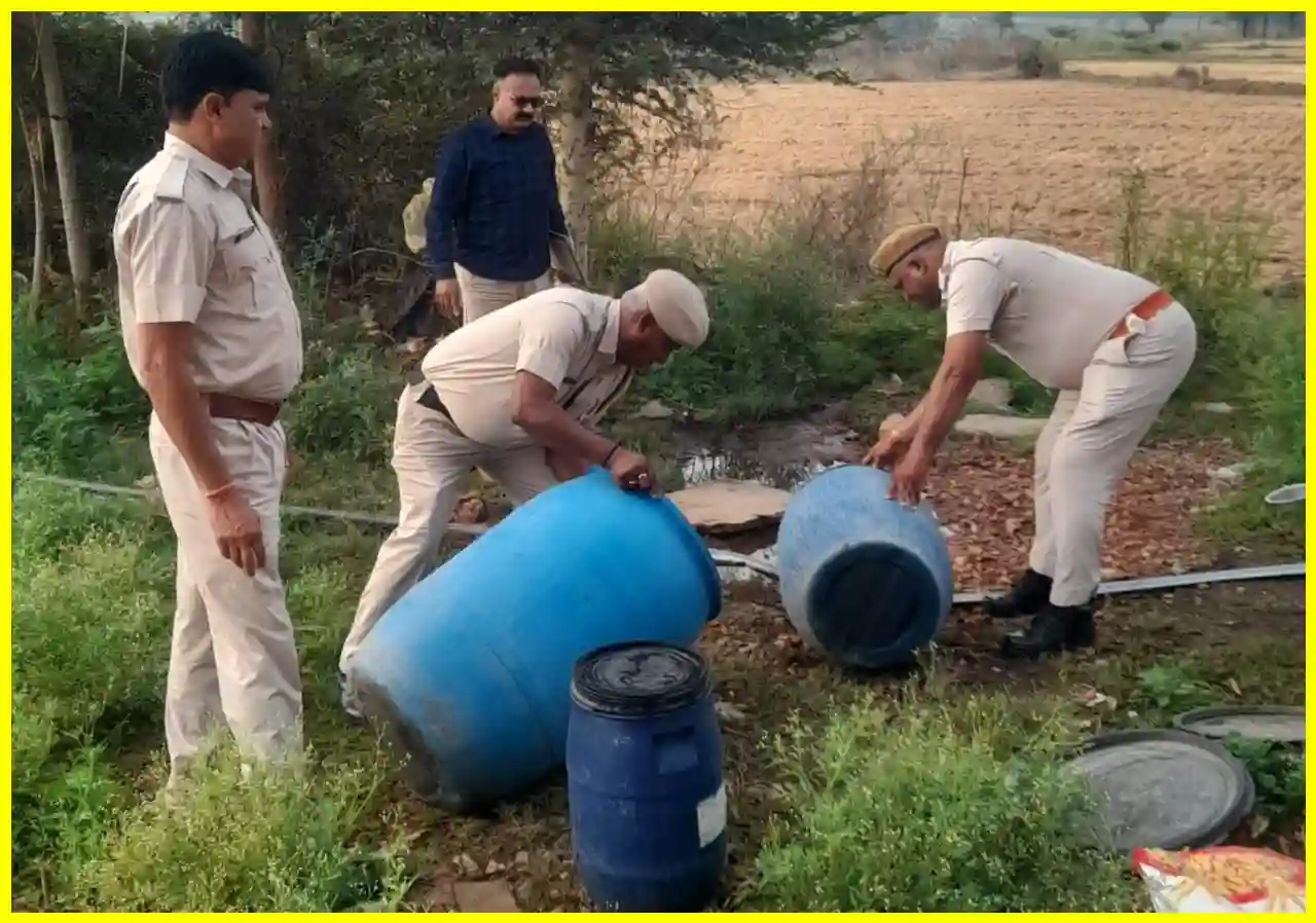 राज्यव्यापी अभियान में अवैध शराब का नाश और जब्ती