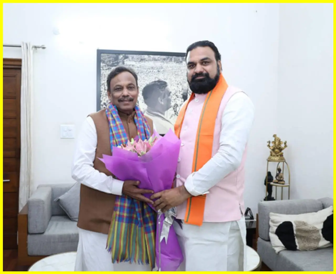 बिहार के मुख्यमंत्री सम्राट चौधरी की दिल्ली में विनोद तावड़े से मुलाकात