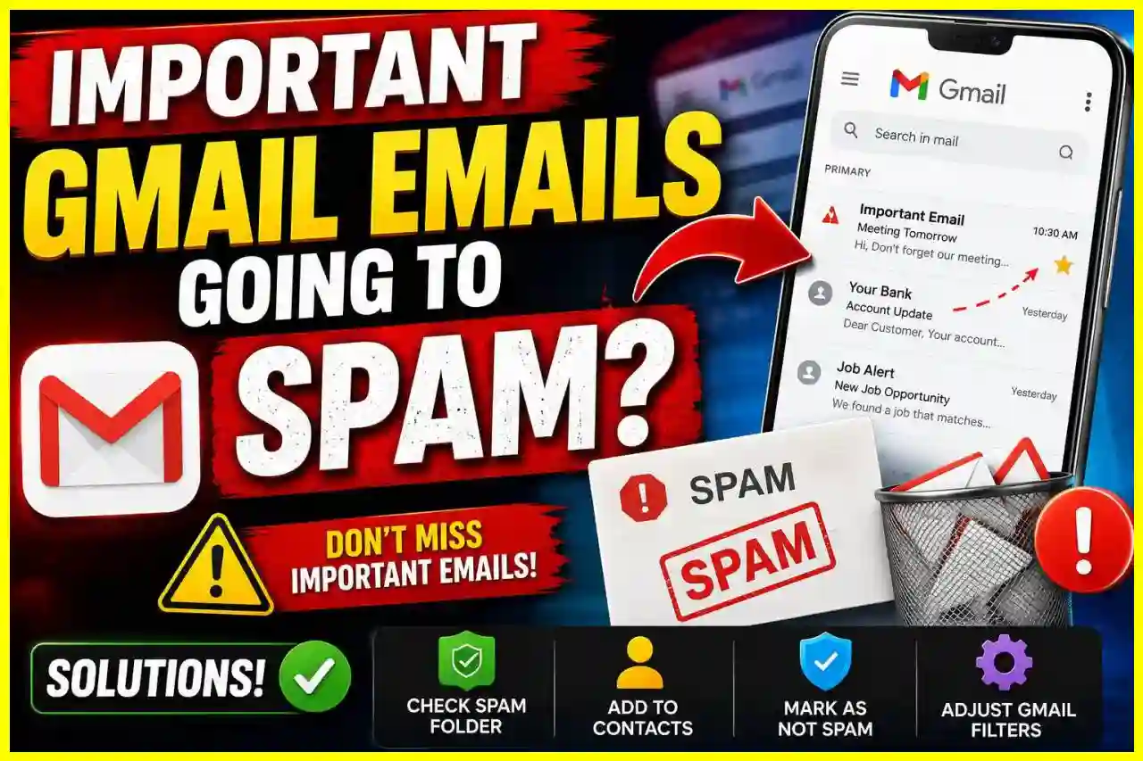 महत्वपूर्ण Gmail ईमेल स्पैम में जा रहे हैं? समाधान यहां है