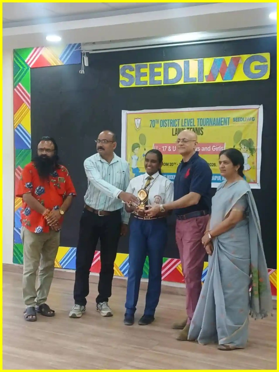 वान्या रेड्डी का नेतृत्व, राज्य स्तरीय लॉन टेनिस प्रतियोगिता में टीम का चयन