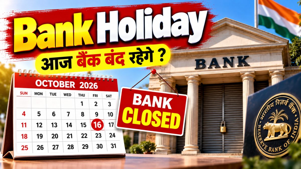 19 अक्टूबर को बैंकों की छुट्टी: RBI कैलेंडर में कई राज्यों की सूची 19 अक्टूबर को बैंकों की छुट्टी: RBI कैलेंडर में कई राज्यों की सूची