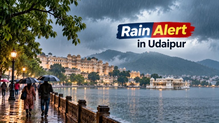 उदयपुर में बारिश का अलर्ट: अक्टूबर के तापमान में गिरावट
