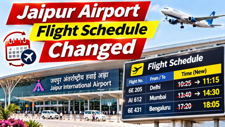 जयपुर एयरपोर्ट पर उड़ान समय में बदलाव, एयर इंडिया की उड़ान में देरी