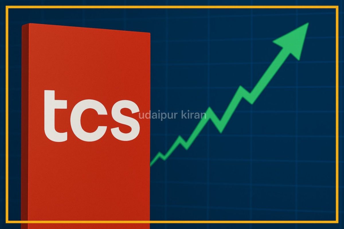 टीसीएस का बीएसई पर उछाल, 3.19% की बढ़त दर्ज की गई