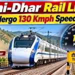 तिही-धर रेलवे लाइन पर 130 किमी/घंटा की गति परीक्षण शुरू होगा
