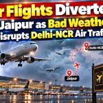 दिल्ली-एनसीआर में खराब मौसम से चार उड़ानें जयपुर की ओर मोड़ी गईं