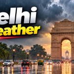 दिल्ली में बारिश से तापमान में गिरावट, वायु गुणवत्ता में सुधार