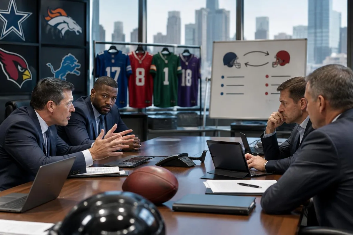 NFL ट्रेड डेडलाइन नजदीक: जोनाथन टेलर और बुड्डा बेकर के स्थानांतरण की संभावना NFL ट्रेड डेडलाइन नजदीक: जोनाथन टेलर और बुड्डा बेकर के स्थानांतरण की संभावना
